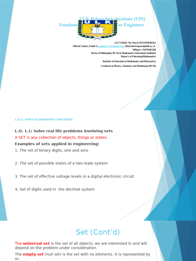 Fundamental Mathematics for Engineers | PDF | Euclidean Vector ...