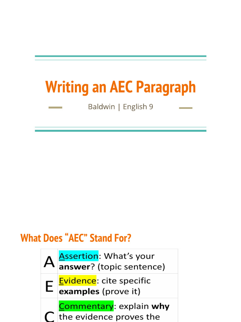 AEC Writing | PDF