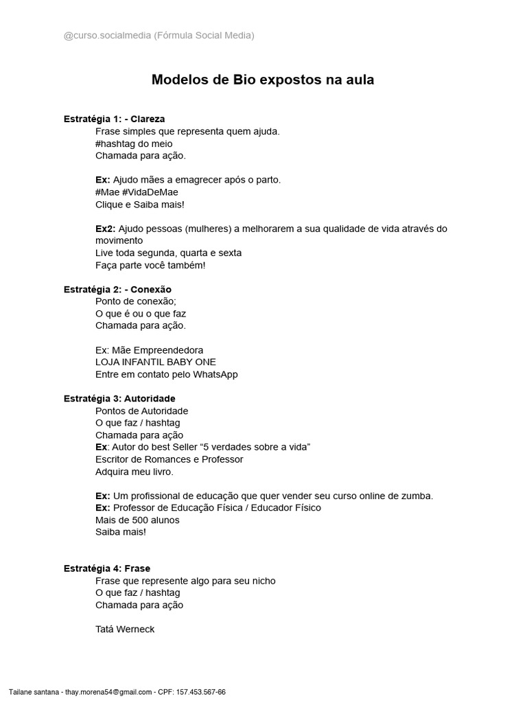 Modelos de Bio | PDF
