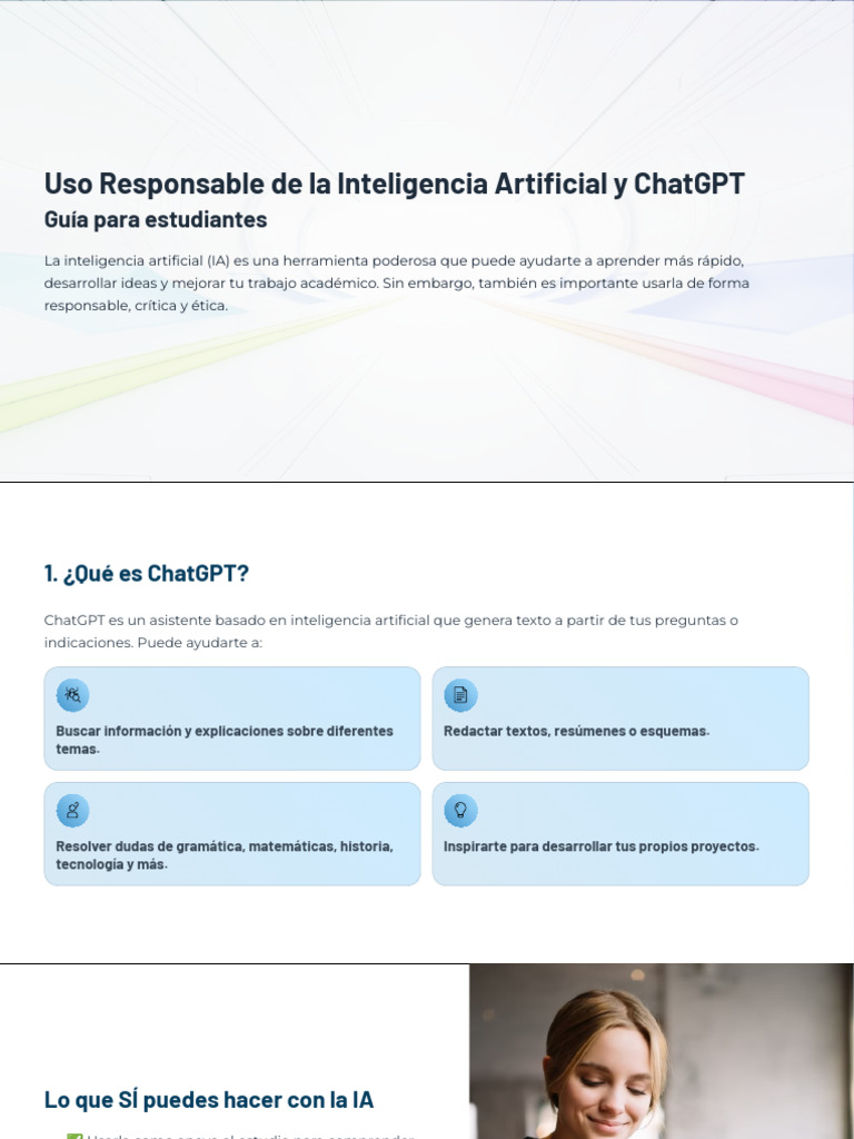 Uso Ético de IA y ChatGPT en Estudio | PDF | Inteligencia artificial ...