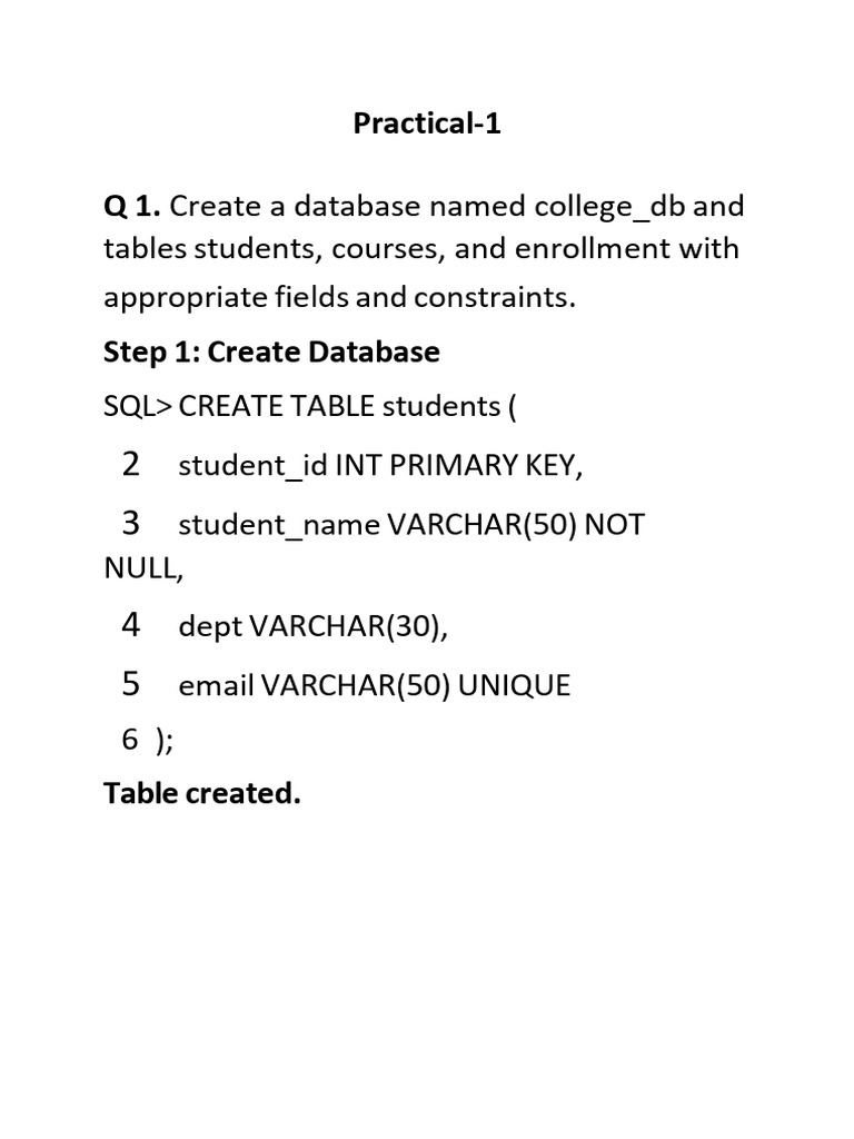 SQL and Python Database Management Guide | PDF | Table (Database ...