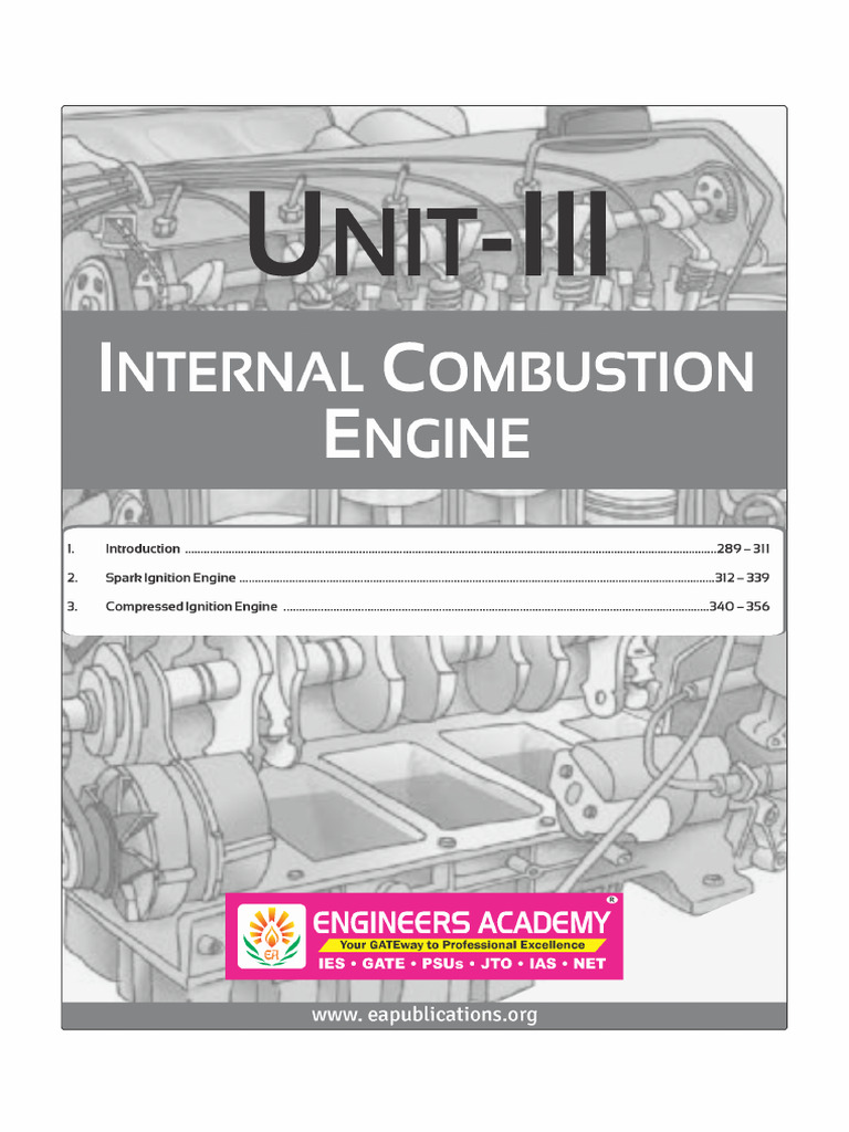 Unit - III Internal Combustion Engine | PDF