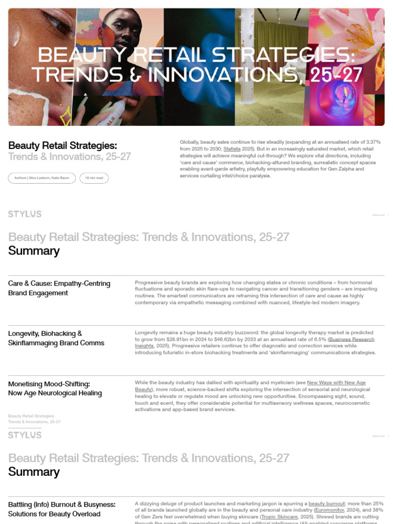 Beauty Retail Strategies Trends and Innovations 2527 | PDF | Cosmetics ...