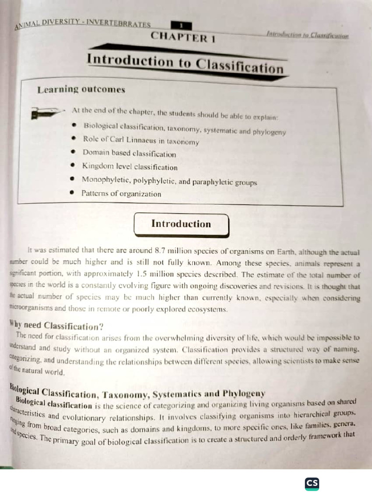 Animal Diversity CH 1 | PDF