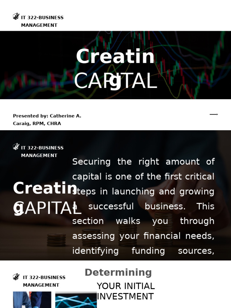It 322 Creating Capital | PDF | Startup Company | Small Business ...