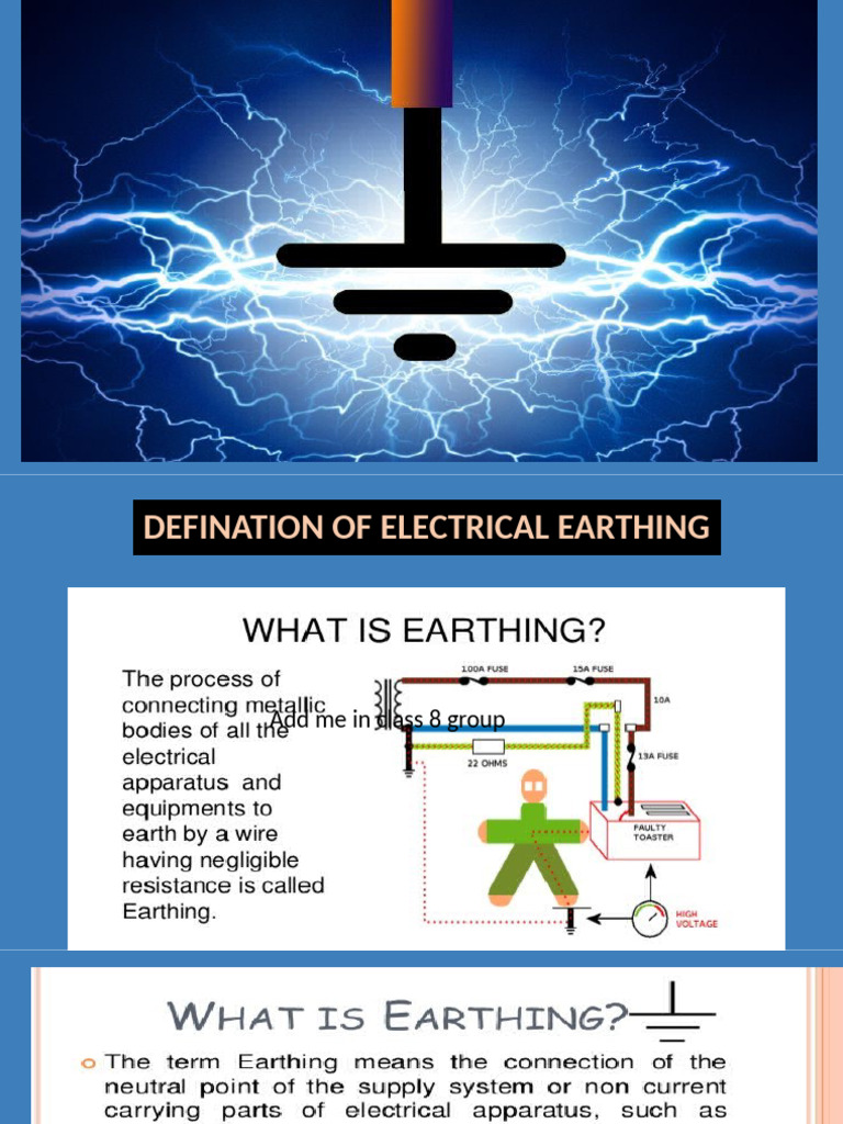 Types of Electrical Earthing Explained | PDF