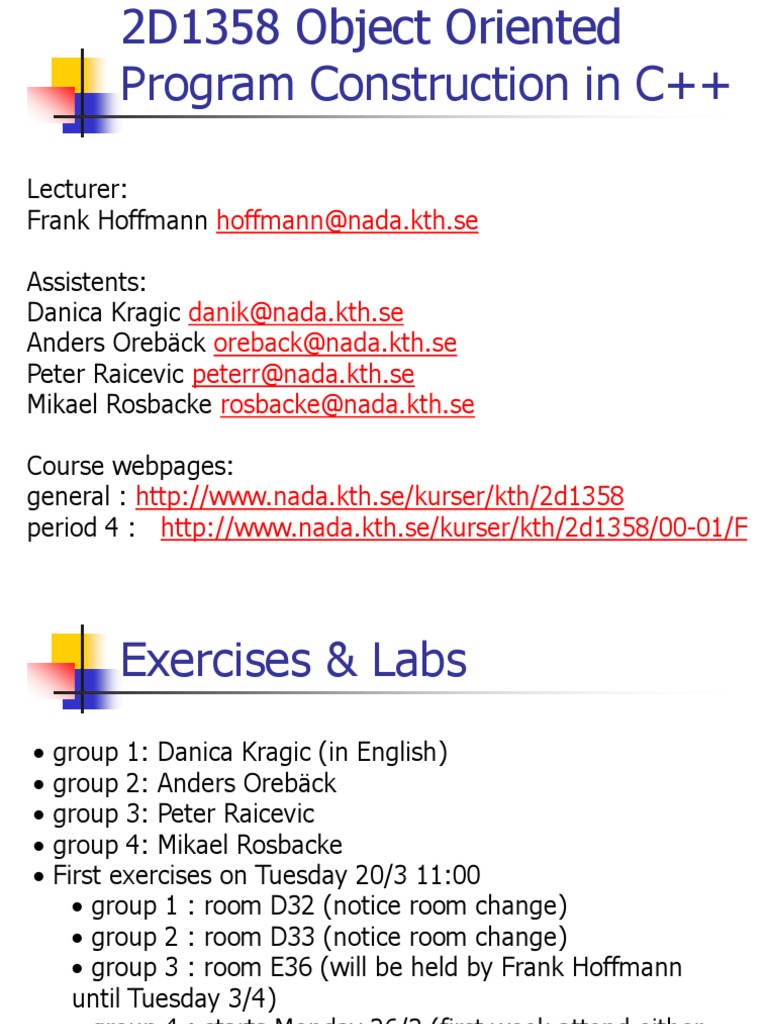 C++ Object-Oriented Programming Course | PDF | Object Oriented ...