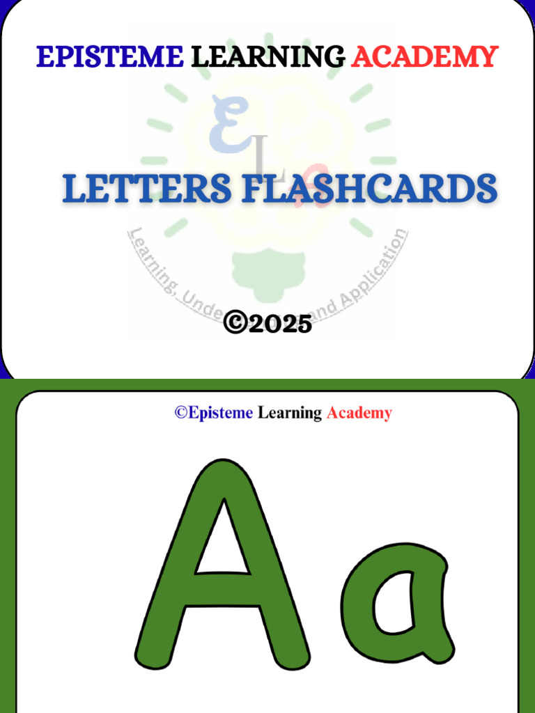 Just Letters Flashcards | PDF