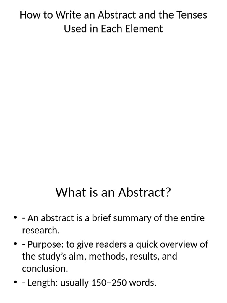 Writing Effective Research Abstracts | PDF | Abstract (Summary ...