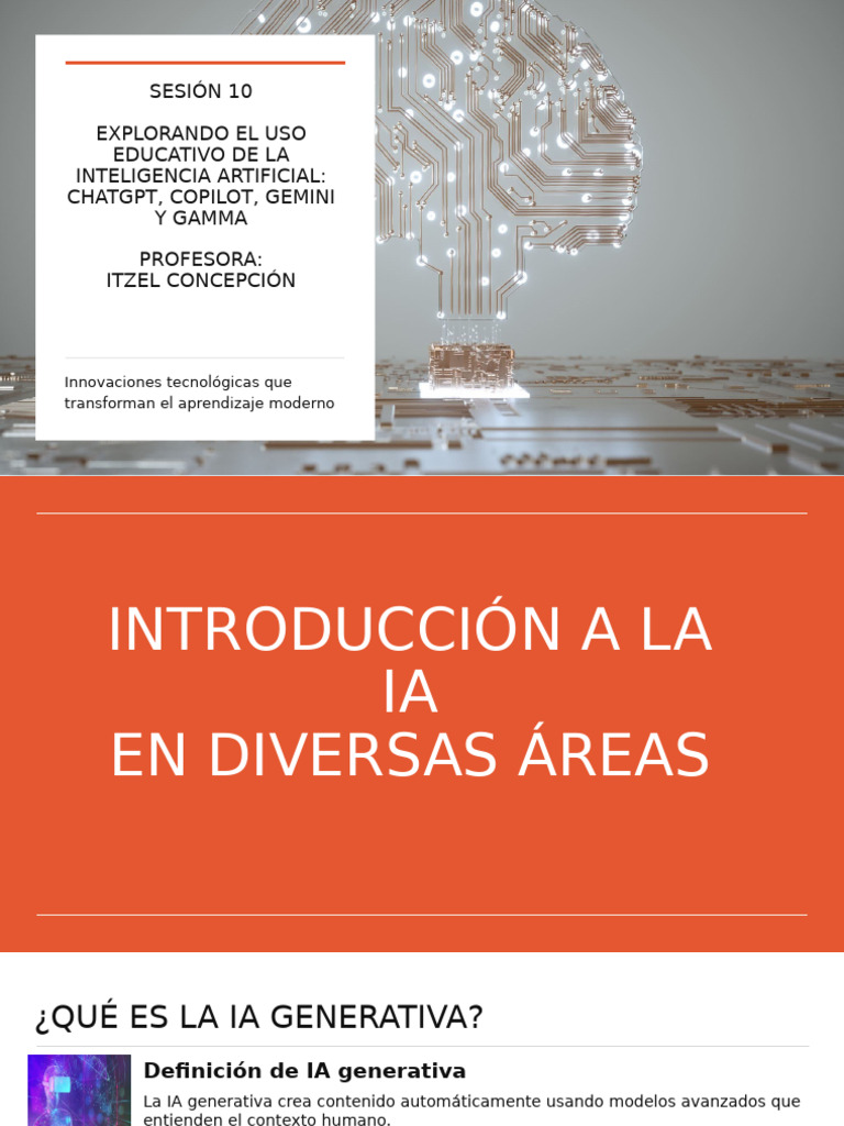 Sesión 10 Uso de IA Generativa | PDF | Inteligencia artificial ...