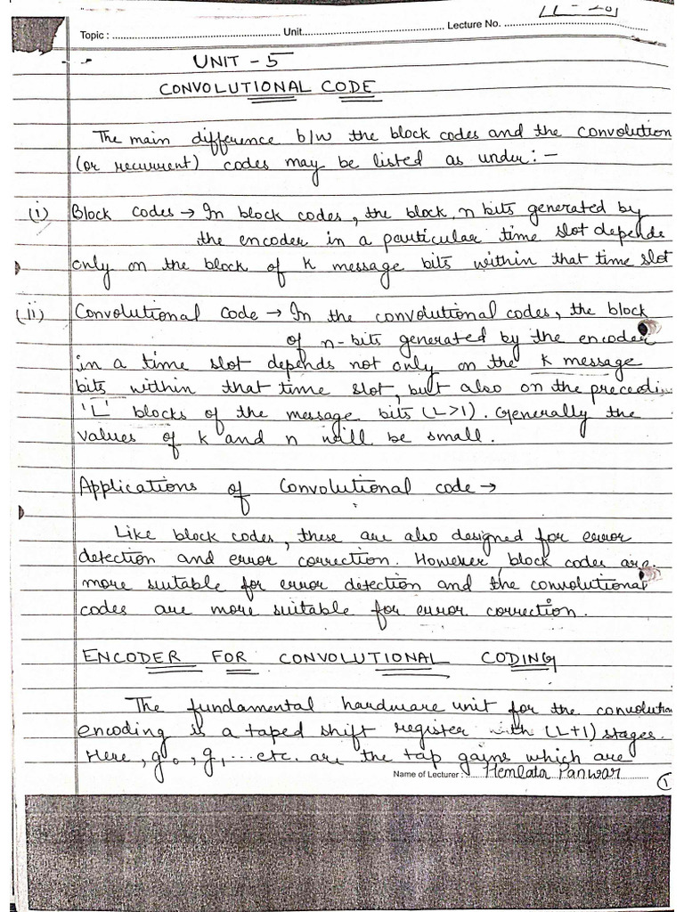 ITC Unit 5 | PDF
