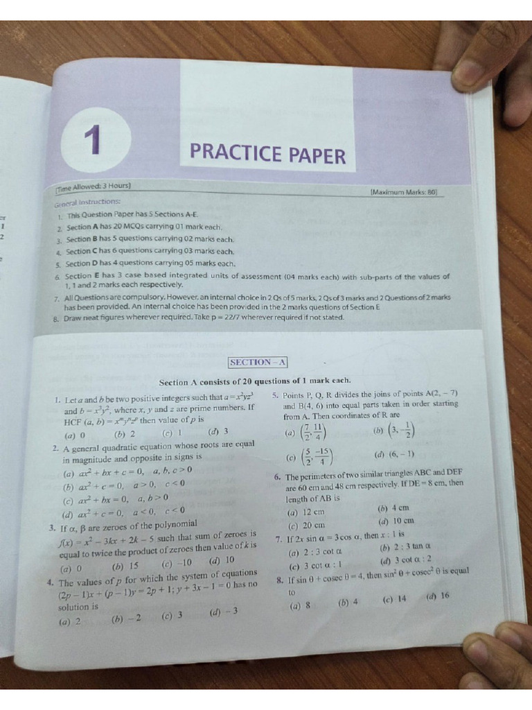 Sample Paper 2 | PDF
