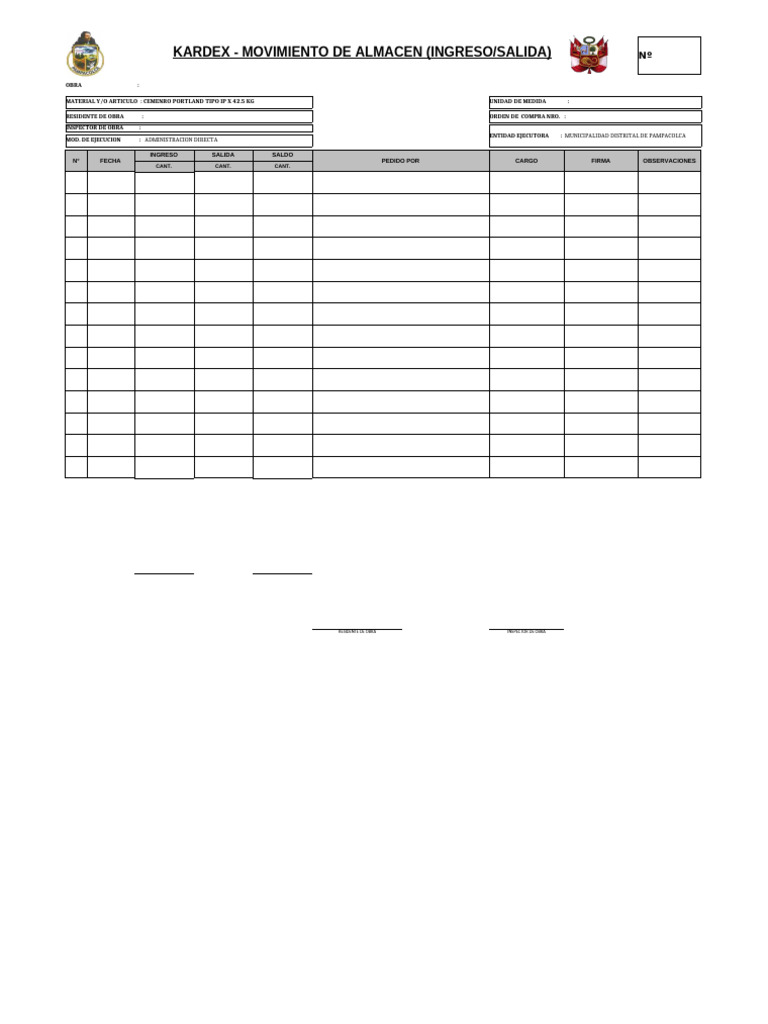 KARDEX | PDF