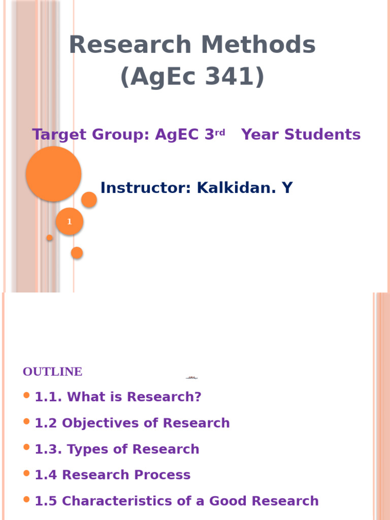 Research Methods for AgEC Students | PDF | Hypothesis | Quantitative ...