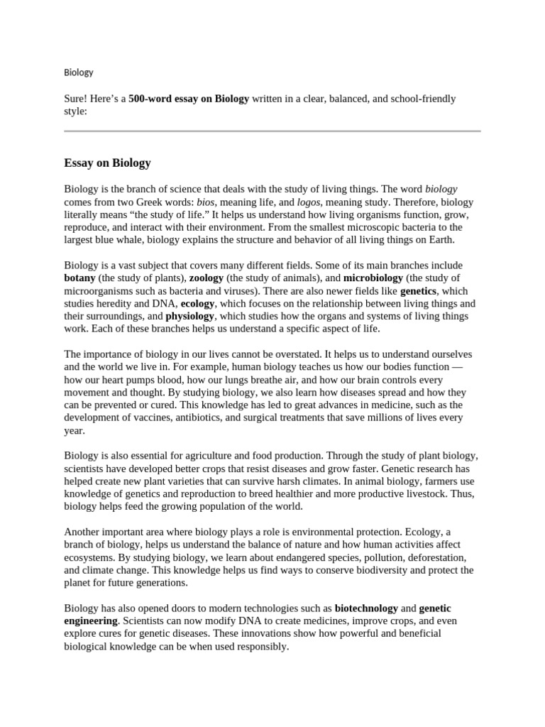 Biology | PDF | Biology | Life