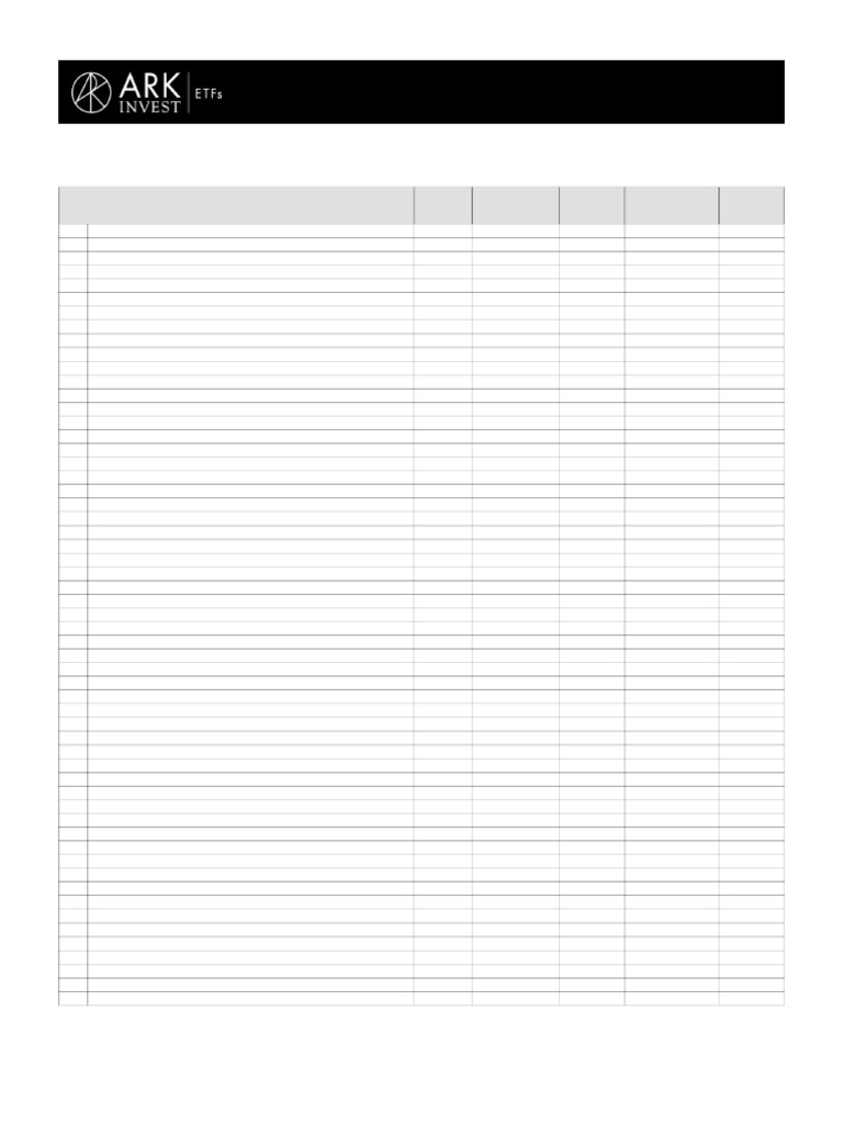 Ark Next Generation Internet Etf Arkw Holdings | PDF | Exchange Traded Fund  | Financial Markets