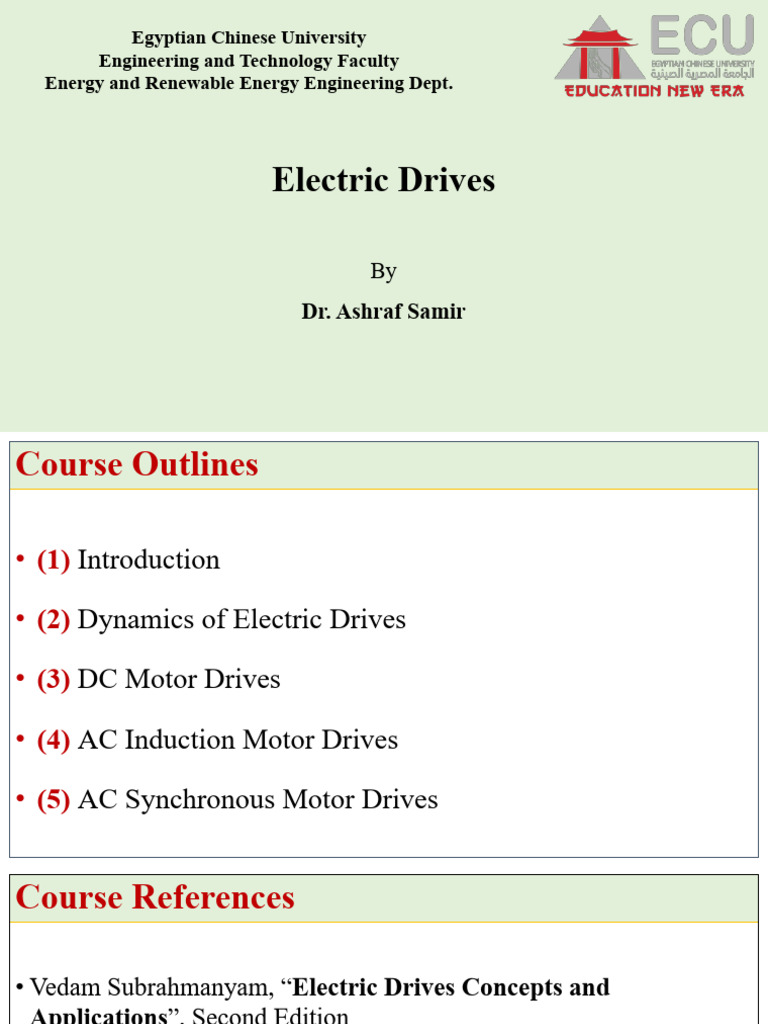 Overview of Electric Drive Systems | PDF | Electric Motor | Power Inverter