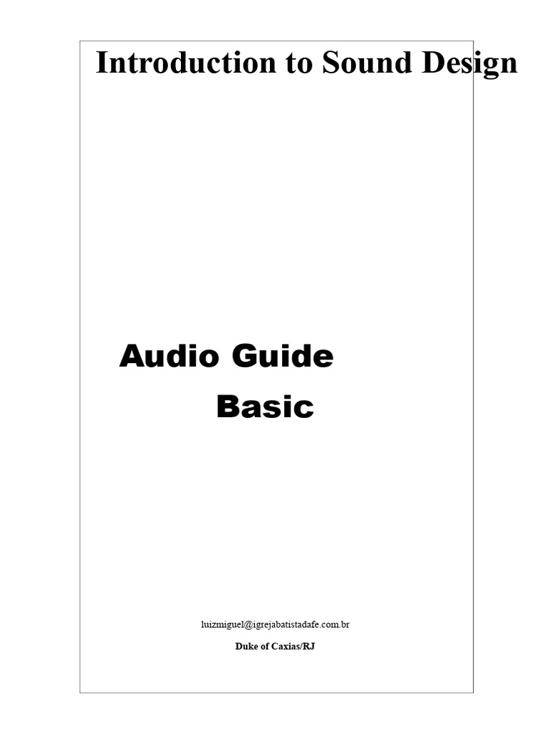 Introduction To Sound Design | PDF | Loudspeaker | Recording