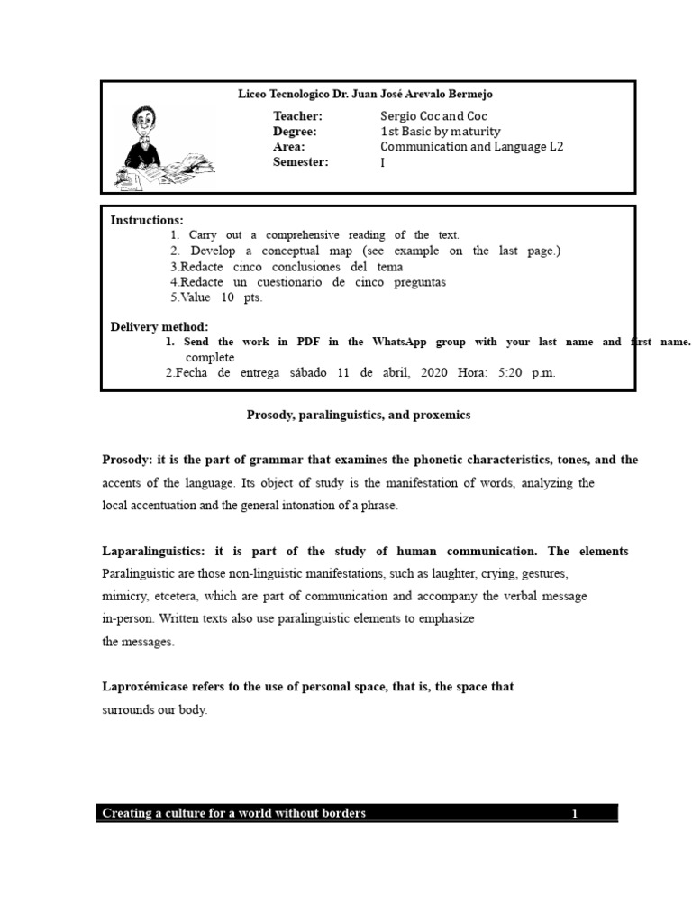 Understanding Prosody and Proxemics | PDF | Communication | Human ...