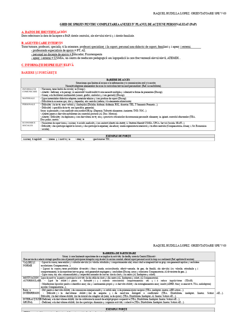 Rezumat Completare Pap PDF | PDF