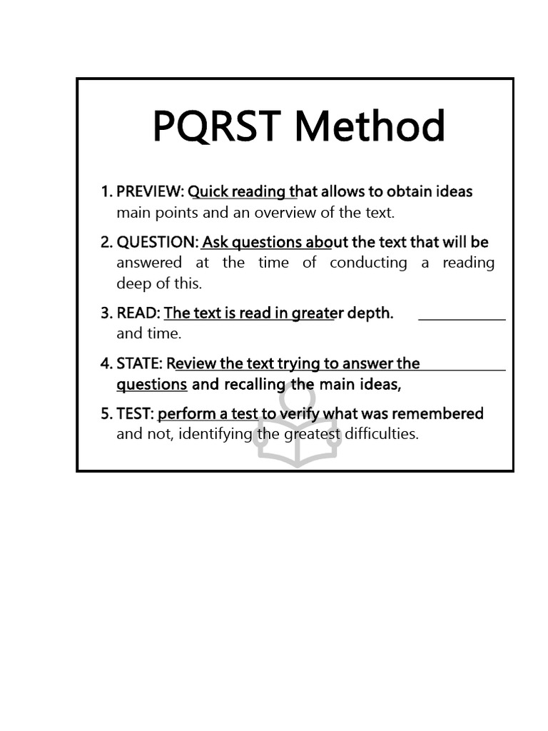 PQRST Method | PDF