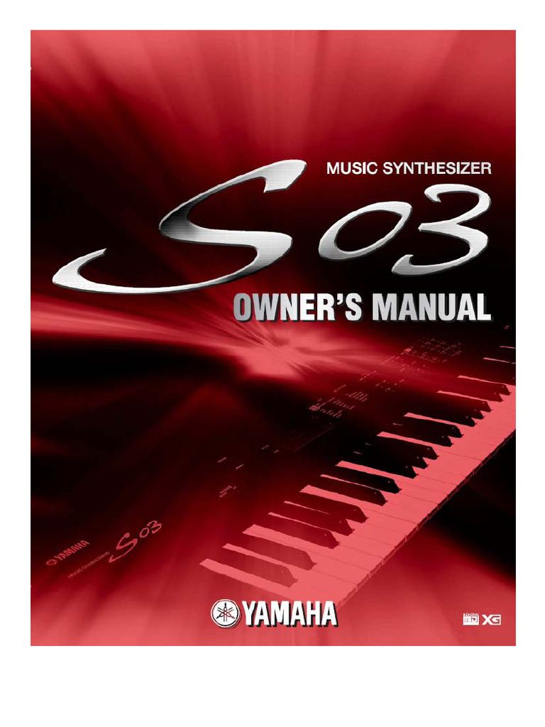 Précautions d'utilisation du synthétiseur S03 | PDF | Synthétiseur ...
