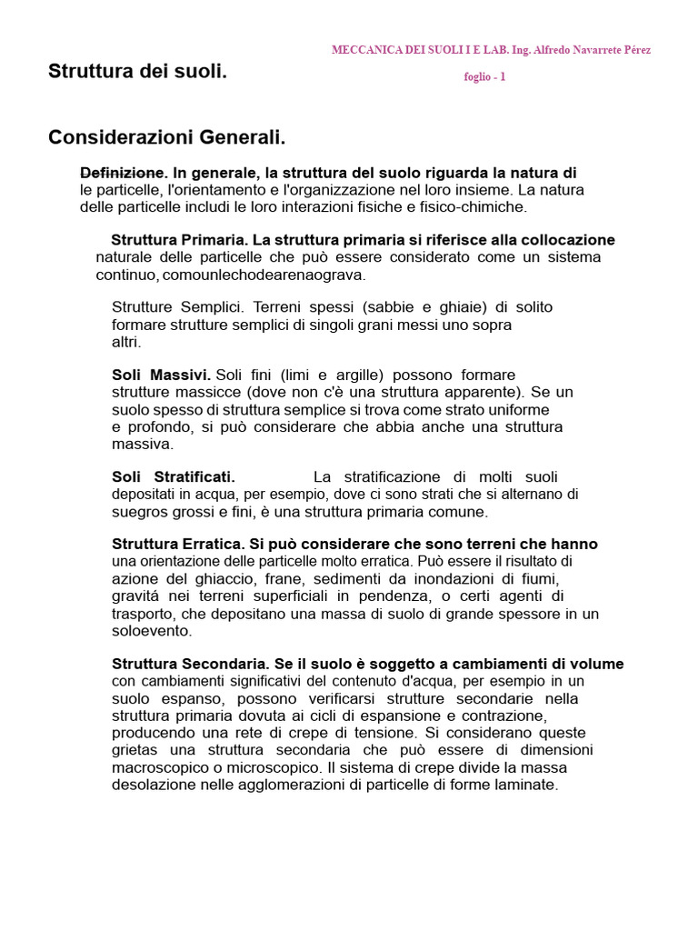 Strutture Del Suolo | PDF