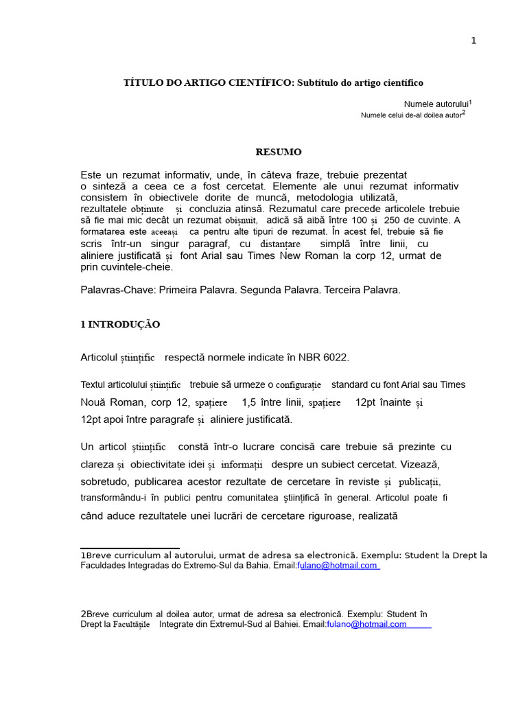 Model de Articol Științific | PDF