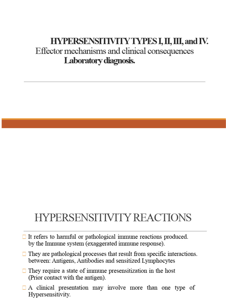 Understanding Hypersensitivity Reactions | PDF | Allergy | Immune System