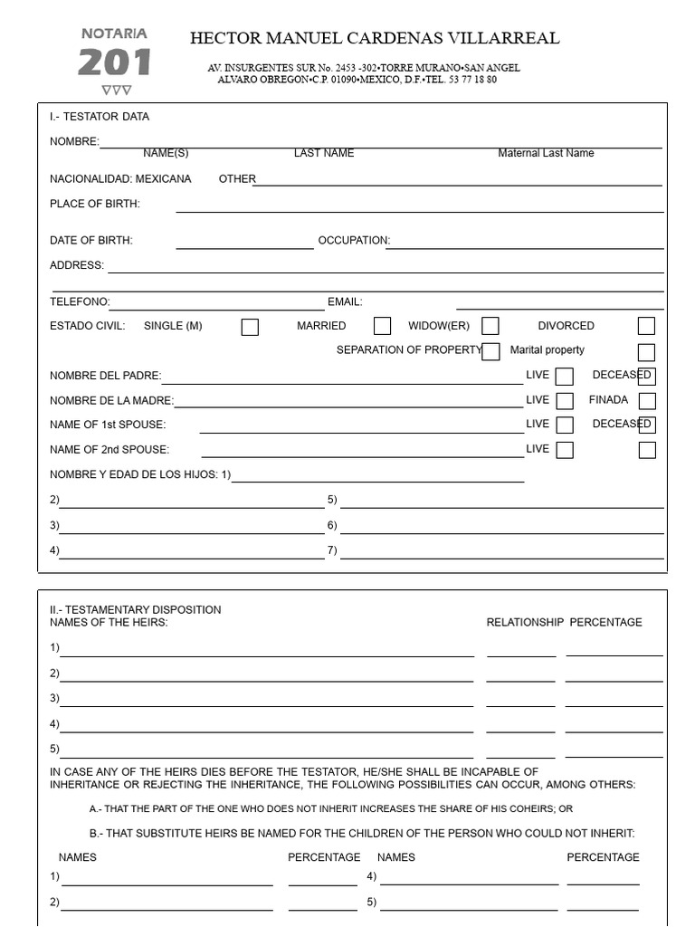 Will Format | PDF | Inheritance | Common Law