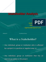 SAGAR Stakeholder Analysis