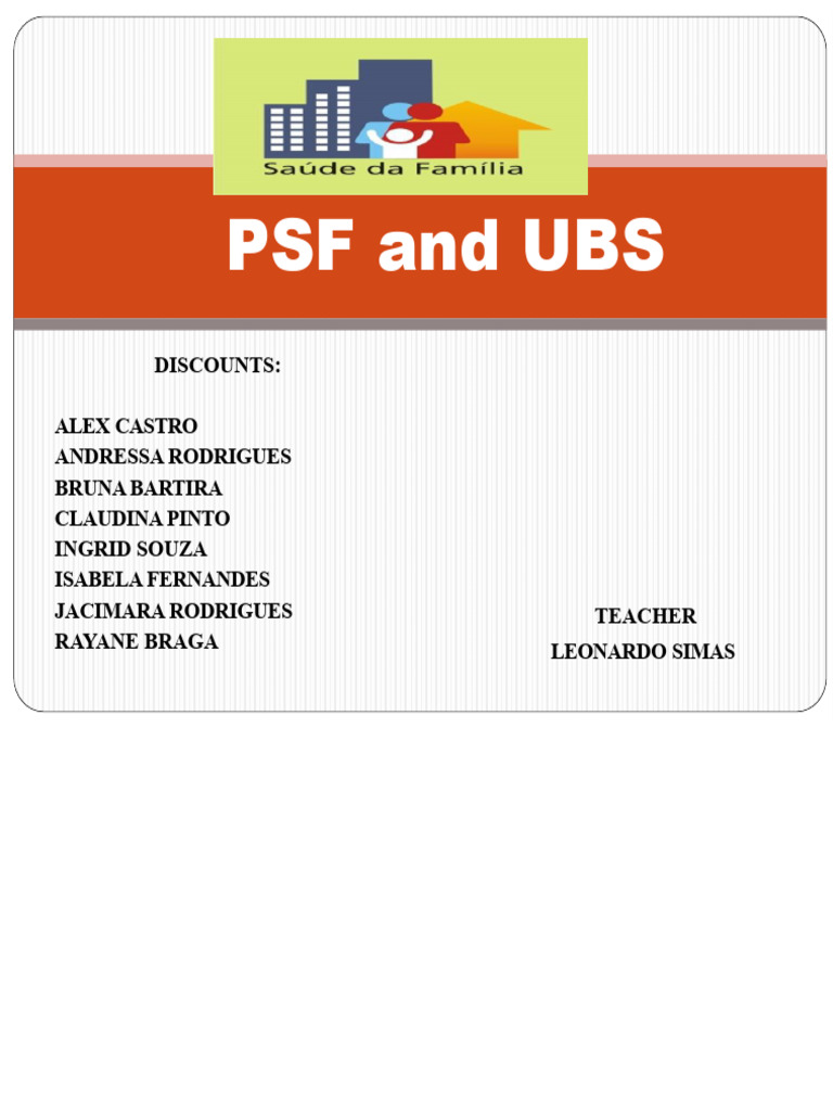 Overview of UBS and PSF Health Services | PDF | Public Services ...