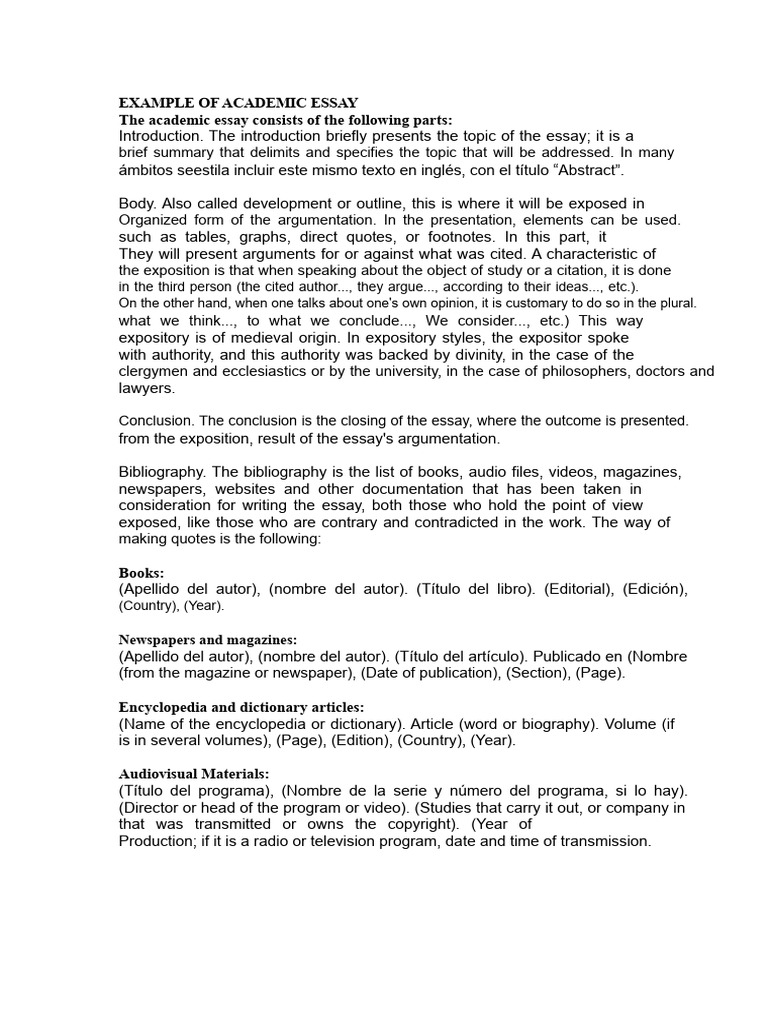 Example of Academic Essay | PDF | Essays | Mexico