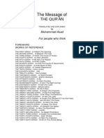 Muhammad Asad - The Message of the Quran - (Formatting March 2006)