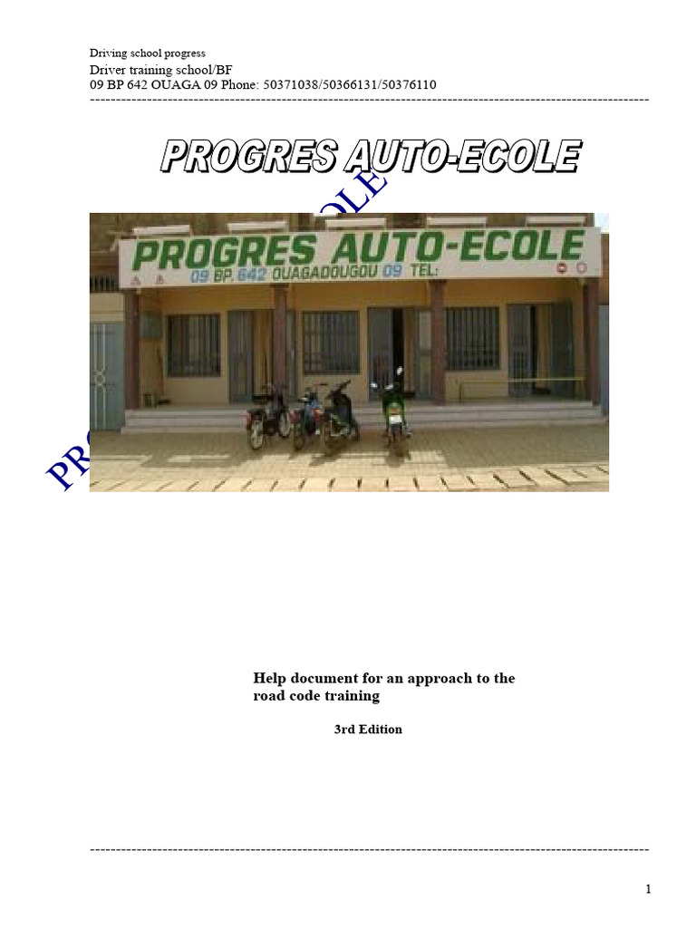 Road Code Training Guide for Drivers | PDF | Tire | Traffic