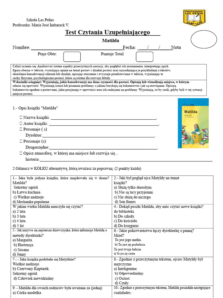 Test Matilda | PDF