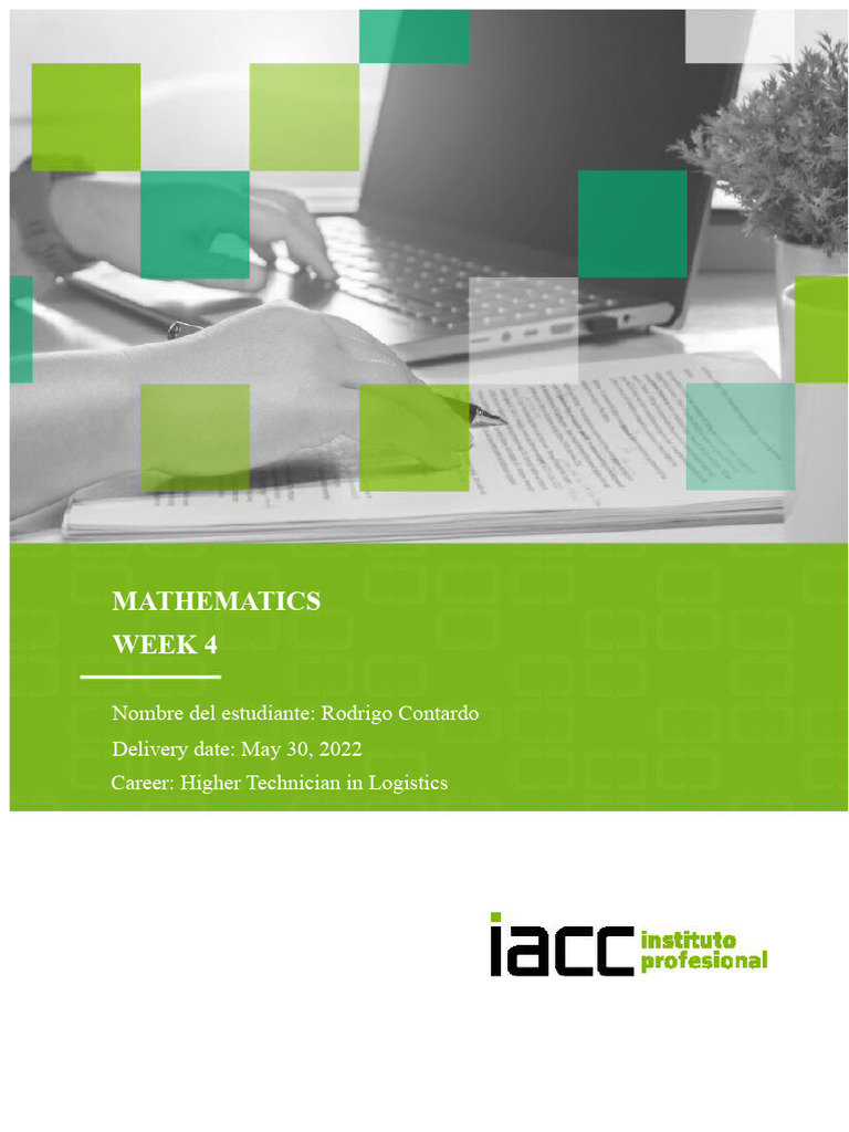 Week 4 Math Homework | PDF | Equations | Mathematics