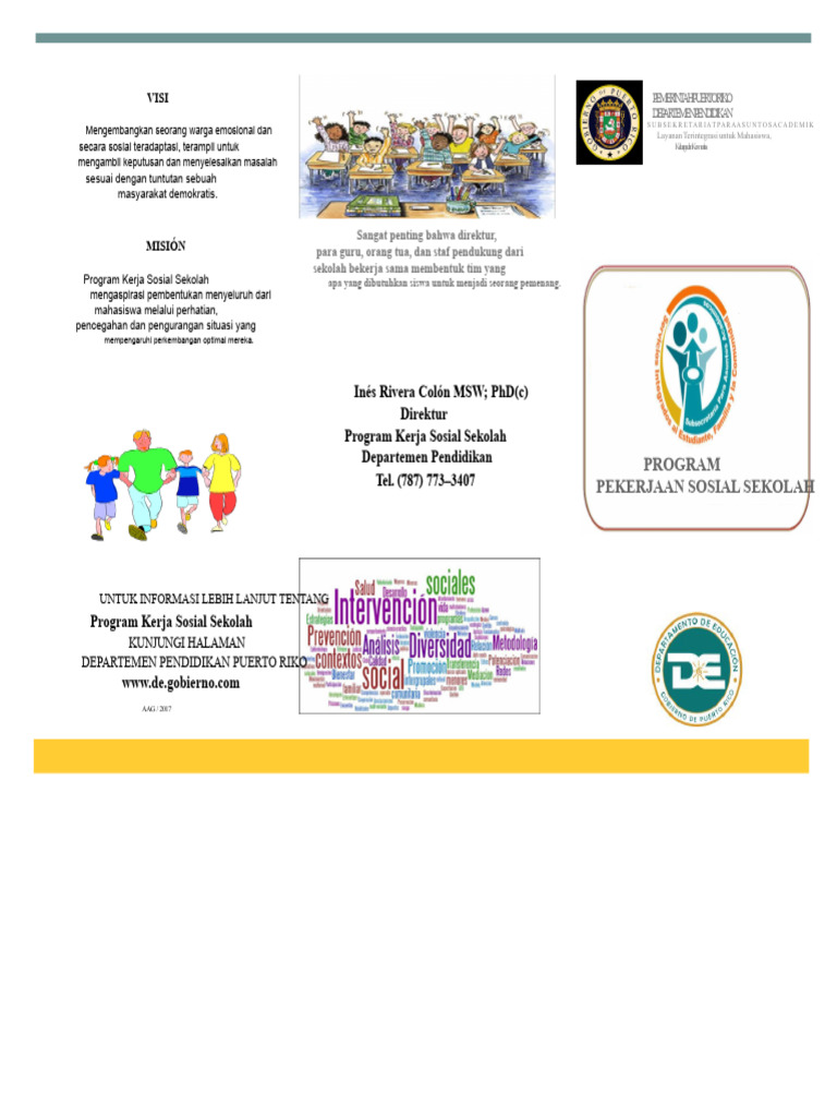 Program Kerja Sosial Sekolah Puerto Rico | PDF