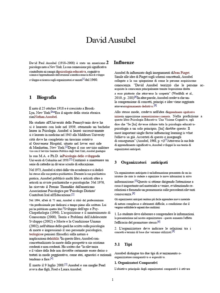 David Ausubel | PDF