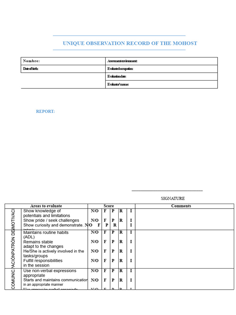 Unique Observation Record of The Mohost | PDF