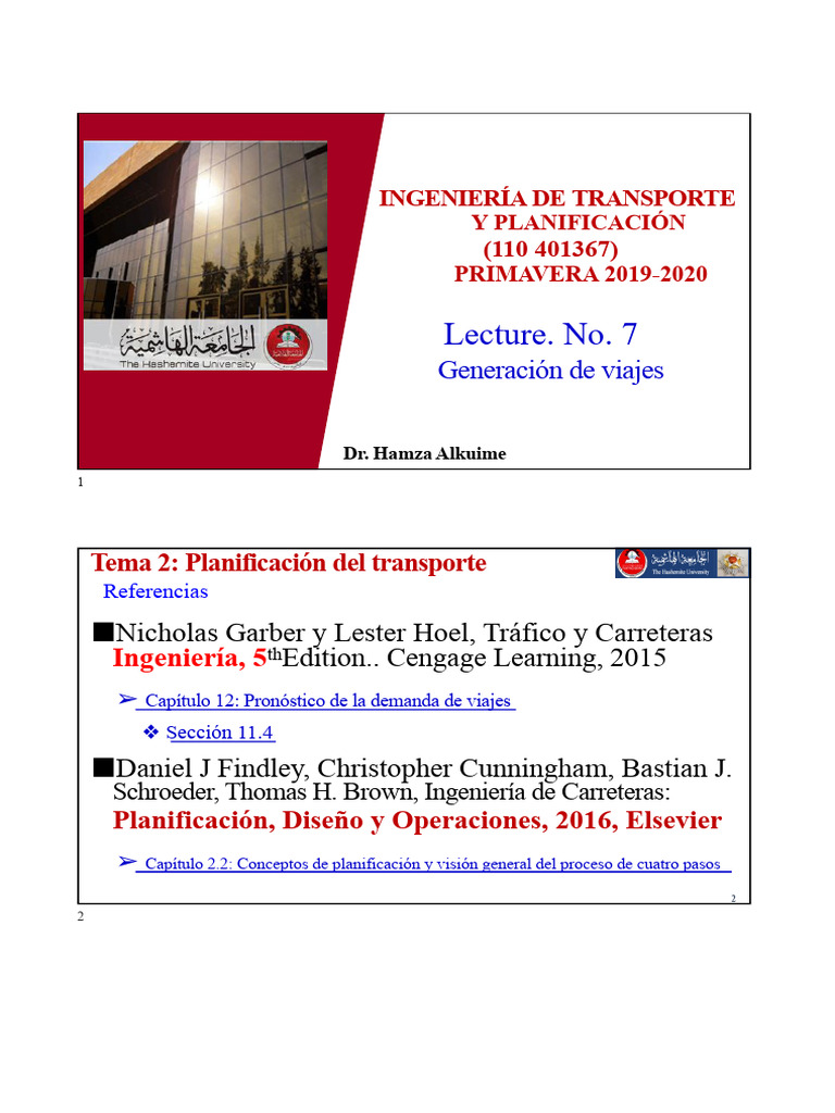 Generación de Viajes en Planificación de Transporte | PDF | Transporte ...
