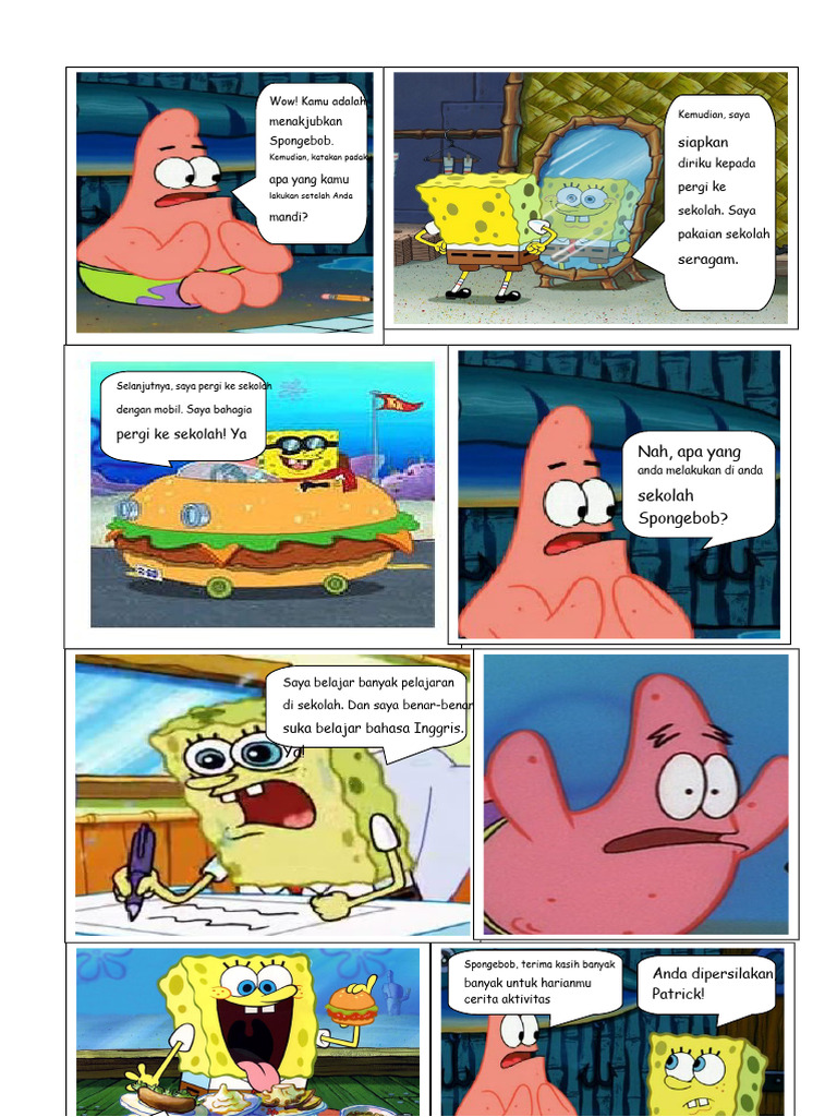 Komik Simple Present Tense 002 | PDF