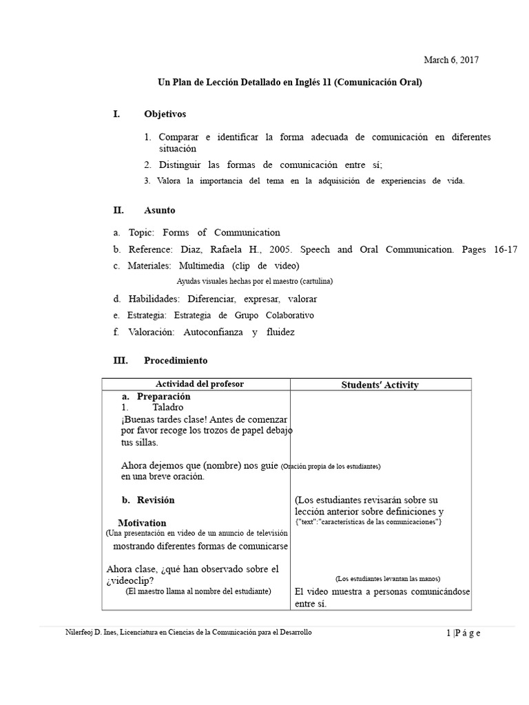 Formas de Comunicación en Clase | PDF | Comunicación | Comunicación humana