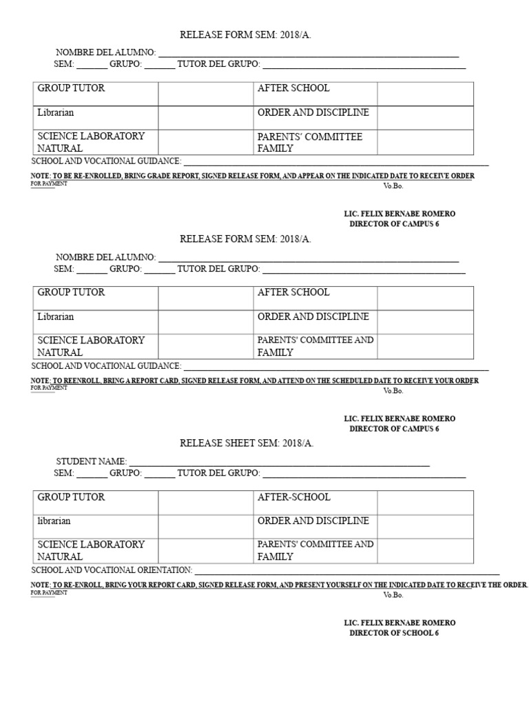 Release Form | PDF