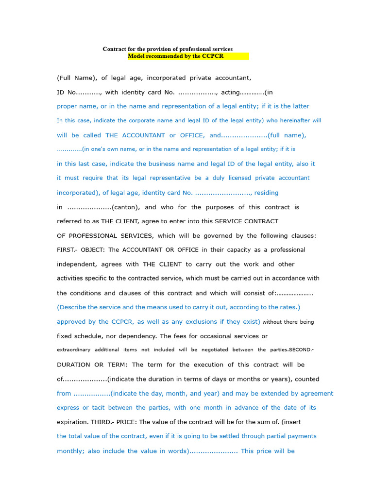 CPI Contract Model | PDF | Breach Of Contract | Damages