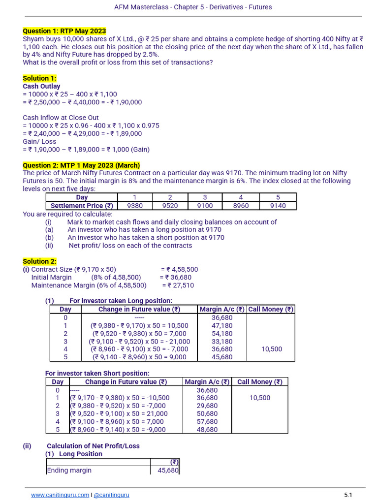 Futures Trading Strategies and Analysis | PDF | Futures Contract ...