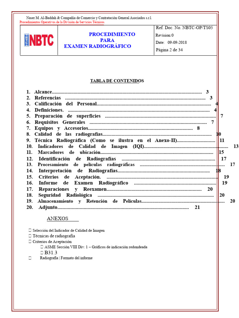 Procedimiento RT | PDF | Rayo X | Radiografía