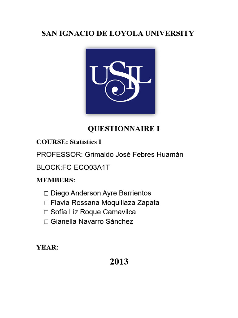 Questionnaire 1-Statistics | PDF | Standard Deviation | Outlier