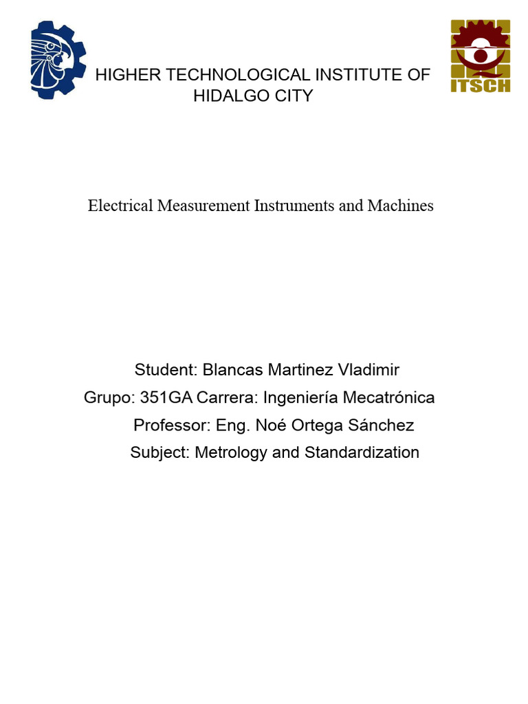 Electrical Measurement Instruments Overview | PDF | Accuracy And ...