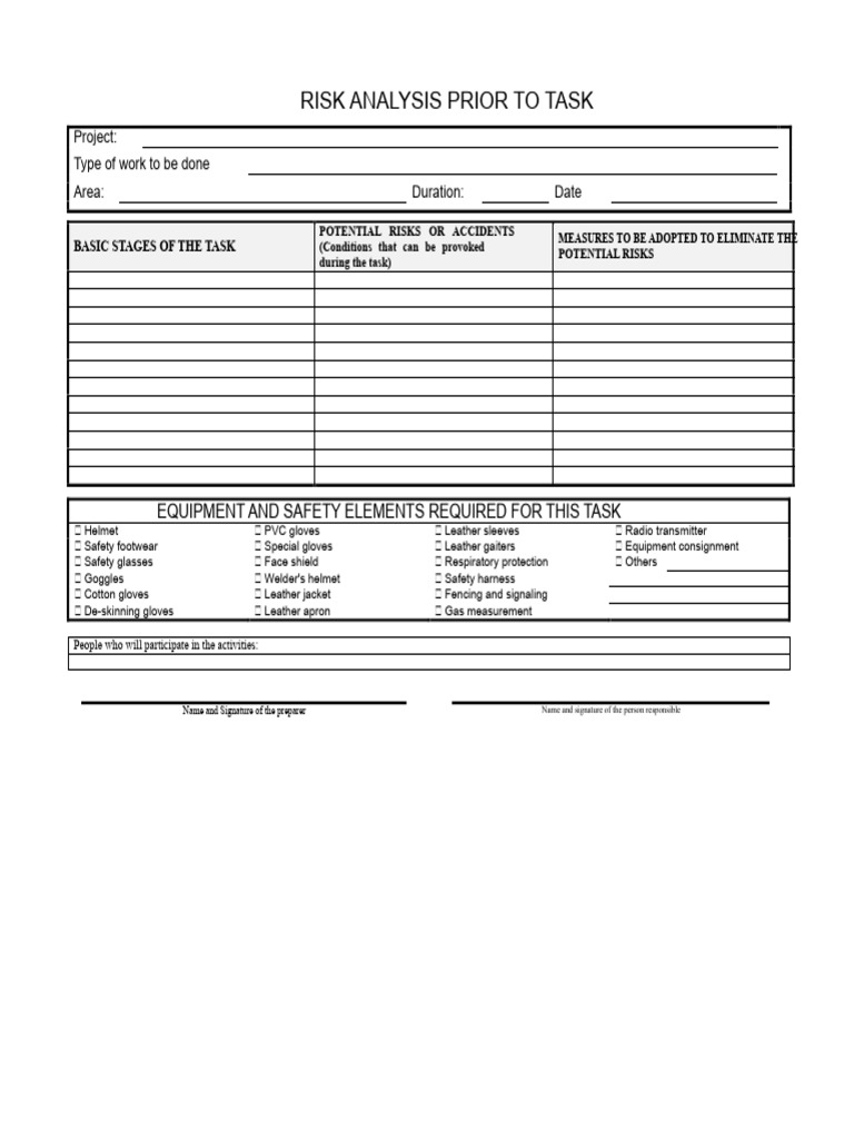 Preliminary Risk Analysis | PDF